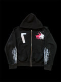 Black Metal Zip Hoodie